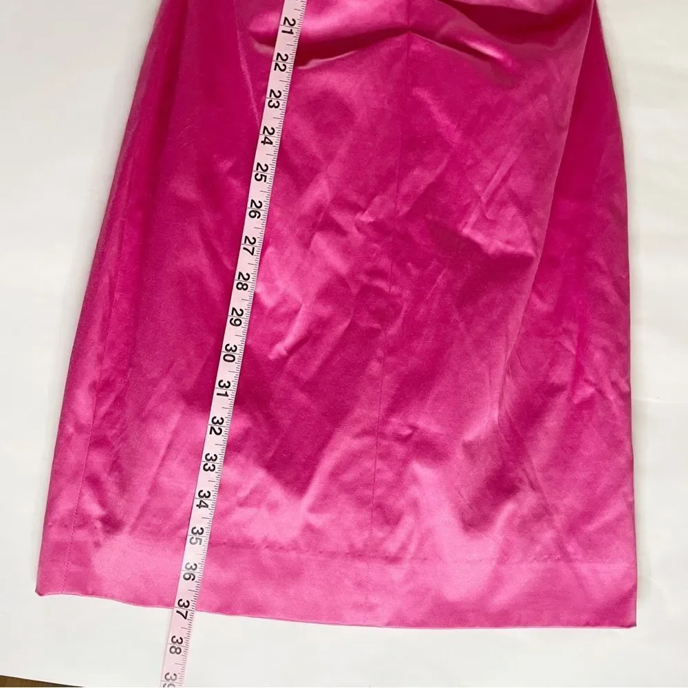 Y2K Vtg Betsey Johnson hot pink satin halter top mini dress 2 women’s - Picture 13 of 13